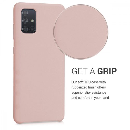 Husa Samsung Galaxy A71, Silicon, Roz, 51209.52