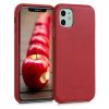 Husa Apple iPhone 11, Piele naturala, Rosu, 49737.09