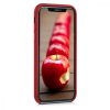 Husa Apple iPhone 11, Piele naturala, Rosu, 49737.09