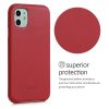 Husa Apple iPhone 11, Piele naturala, Rosu, 49737.09