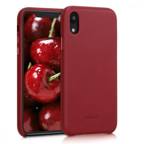 Husa Apple iPhone XR, Piele naturala, Rosu, 45955.09