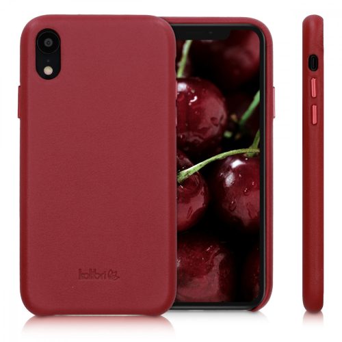 Husa Apple iPhone XR, Piele naturala, Rosu, 45955.09