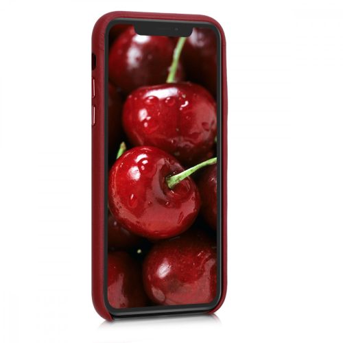 Husa Apple iPhone XR, Piele naturala, Rosu, 45955.09