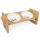 Set 2 Castroane + suport, Caini/ Pisici, Maro, 380 ml, 51308.02