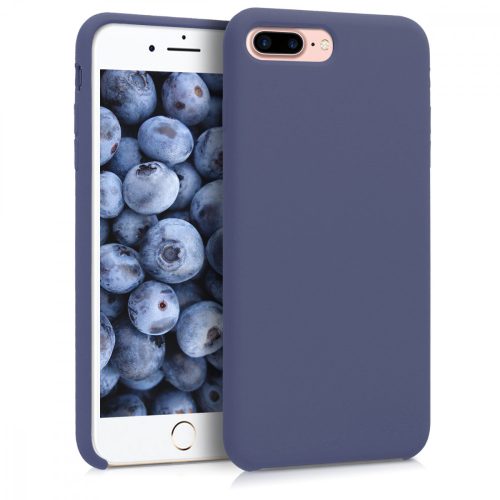 Husa Apple iPhone 8 Plus / iPhone 7 Plus, Silicon, Albastru, 40842.168
