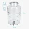 Dozator de bauturi cu robinet si capac cu clips Navaris, 8 L, 51379.01