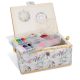 Set cutie de cusut Navaris din lemn si 36 de accesorii, 24.5 x 17.5 x 12.5 cm, 49047.02