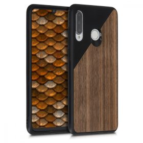 Husa Huawei P30 Lite, Lemn, Maro, 50827.02