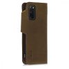 Husa Samsung Galaxy S20, Piele naturala, Maro, 51445.05