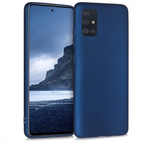 Husa Samsung Galaxy A51, Silicon, Albastru, 51201.64