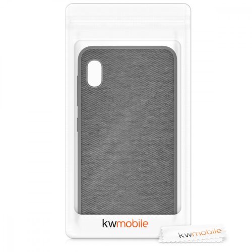 Husa Samsung Galaxy A10, Textil, Gri, 51540.22