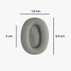 Set 2 Perne de urechi pentru casti Sony MDR-1000X/WH-1000XM2, Kwmobile, Gri, Piele ecologica, 46415.22