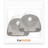 Set 2 Suporti cu ventuza pentru aparat de ras, Kwmobile, Negru, Plastic, 48032.04