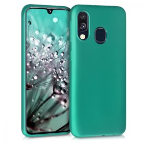 Husa Samsung Galaxy A40, Silicon, Verde, 48546.128