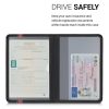 Husa pentru documente auto, Kwmobile, Negru/Rosu, Piele ecologica, 50104.04