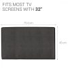 Husa de praf pentru televizor 32 inch, Kwmobile, Gri, Textil, 51699.19