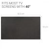 Husa de praf pentru televizor 40 inch, Kwmobile, Gri, Textil, 51700.19