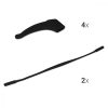 Set 8 Terminale si 2 Curele pentru ochelari , Kwmobile, Negru, Silicon, 51744.01