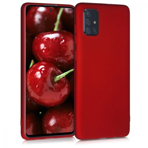 Husa Samsung Galaxy A71, Silicon, Rosu, 51213.36