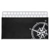 Husa pentru tastatura marime L, Kwmobile, Negru/Alb, Plastic, 49501.04