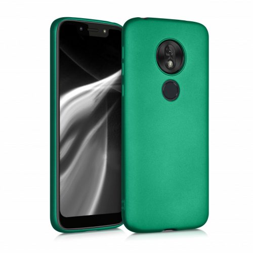 Husa Motorola Moto G7 Play, Silicon, Verde, 47753.170