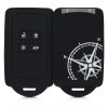 Husa Cheie Auto pentru Renault / Dacia - 4 Butoane - Keyless Go, Silicon, Negru, 49769.09