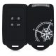 Husa Cheie Auto pentru Renault / Dacia - 4 Butoane - Keyless Go, Silicon, Negru, 49769.09