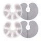 Set 2 Tampoane cu gel pentru sani Navaris calde sau reci, Reutilizabile, Gri, 52153.02.22