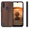 Husa Motorola Moto E6s (2020), Lemn, Maro, 52179.18