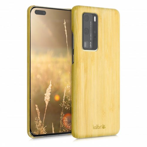 Husa Huawei P40 Pro, Lemn, Maro, 52211.24