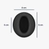 Set 2 Perne de urechi pentru casti Sennheiser HD450BT/HD350BT, Kwmobile, Negru, Piele ecologica, 52248.01