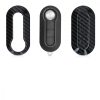 Husa Cheie Auto pentru Fiat / Lanica - 3 Butoane, Plastic, Negru, 52233.01