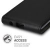 Husa Samsung Galaxy A41, Piele ecologica, Negru, 52303.01