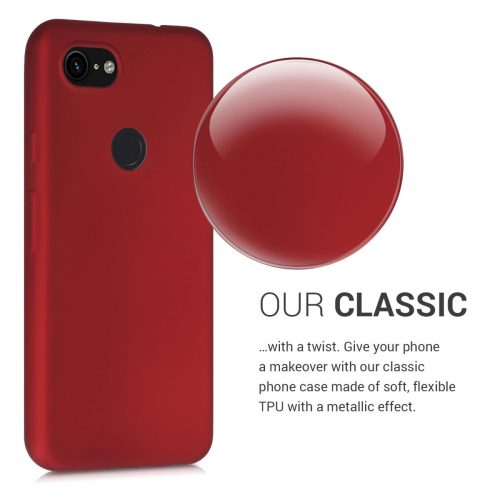 Husa Google Pixel 3a, Silicon, Rosu, 52339.36