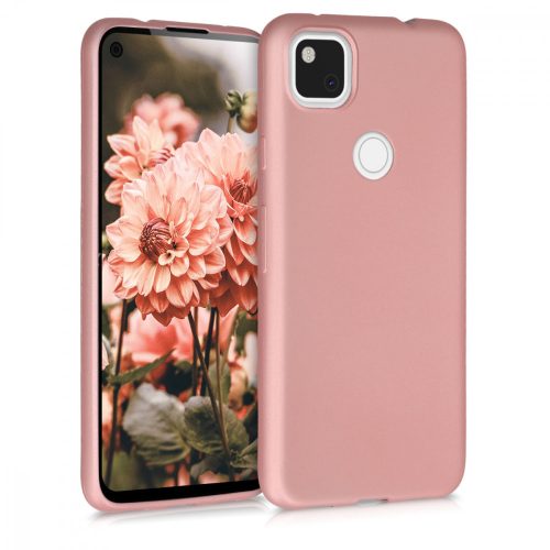 Husa Google Pixel 4a, Silicon, Rose Gold, 52338.31