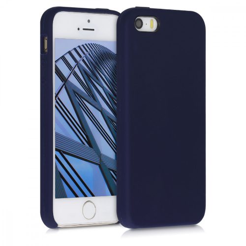 Husa Apple iPhone 5 / iPhone 5s / iPhone SE, Silicon, Albastru, 42766.182