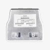 Set 2 Splittere cablu retea RJ45 mama la 2 porturi mama Cat5/Cat6, Kwmobile, Argintiu, Metal, 52349.01.35