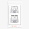 Set 2 Splittere cablu retea RJ45 mama la 2 porturi mama Cat5/Cat6, Kwmobile, Argintiu, Metal, 52349.01.35