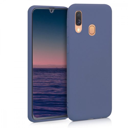 Husa Samsung Galaxy A40, Silicon, Albastru, 48547.168