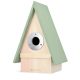 Casuta pentru pasari Navaris, acoperis in doua ape, 23.5x15x12 cm, maro, lemn, 52424.01