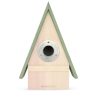 Casuta pentru pasari Navaris, acoperis in doua ape, 23.5x15x12 cm, maro, lemn, 52424.01