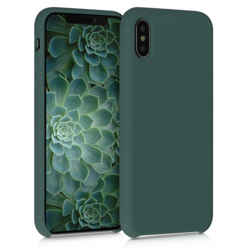 Husa Apple iPhone X / iPhone XS, Silicon, Verde, 42495.171