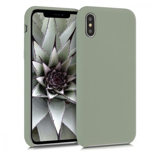 Husa Apple iPhone X / iPhone XS, Silicon, Verde, 42495.172