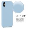 Husa Apple iPhone X / iPhone XS, Silicon, Albastru, 42495.177