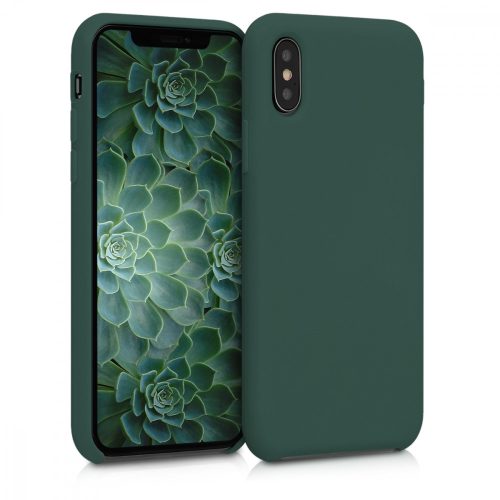 Husa Apple iPhone X / iPhone XS, Silicon, Verde, 46313.169