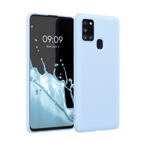 Husa Samsung Galaxy A21s, Silicon, Albastru, 52494.58