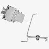 Set 4 Mufe CAT6A de 10 Gbit cu 2 suporti pentru cabluri Ethernet RJ45, Kwmobile, Argintiu, Metal, 47697.02