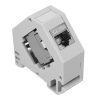 Set 8 Mufe CAT6A de 10 Gbit cu 8 carcase pentru cabluri Ethernet RJ45, Kwmobile, Gri, Metal, 47696.08