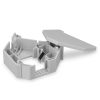 Set 8 Mufe CAT6A de 10 Gbit cu 8 carcase pentru cabluri Ethernet RJ45, Kwmobile, Gri, Metal, 47696.08