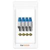 Set 4 Mufe CAT8 RJ-45 pentru cabluri Ethernet CAT8 ecranate, Kwmobile, Multicolor, Metal, 52519.04